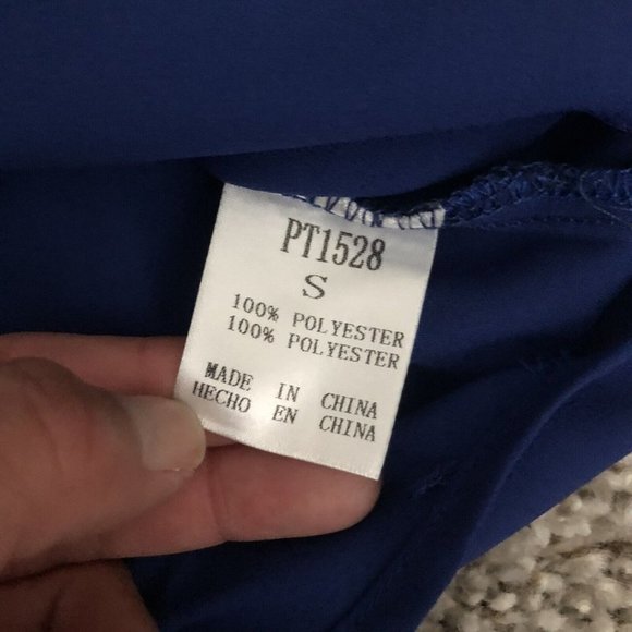 Papermoon designed exclusively for Stitch Fix Women Blue Sleeveless Blouse Small - Picture 6 of 8